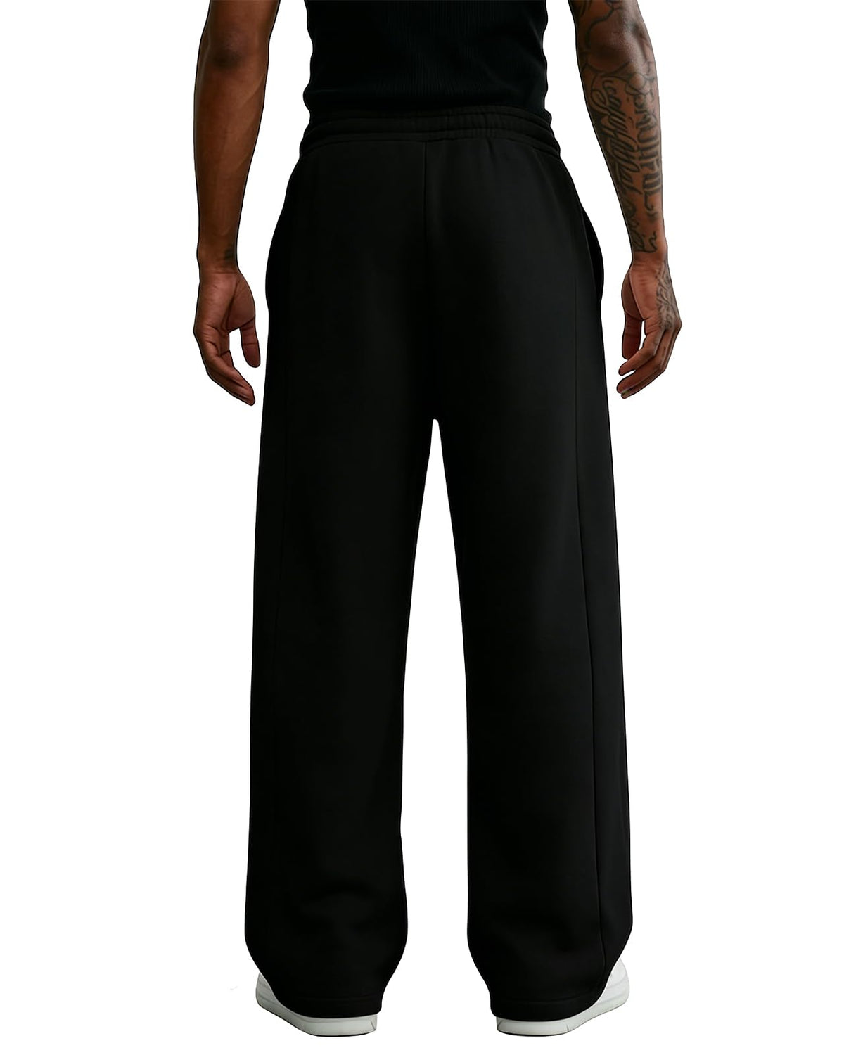 Wangdo Men's Baggy Sweatpants Wide Leg Lounge Cotton Casual Jogging Pants