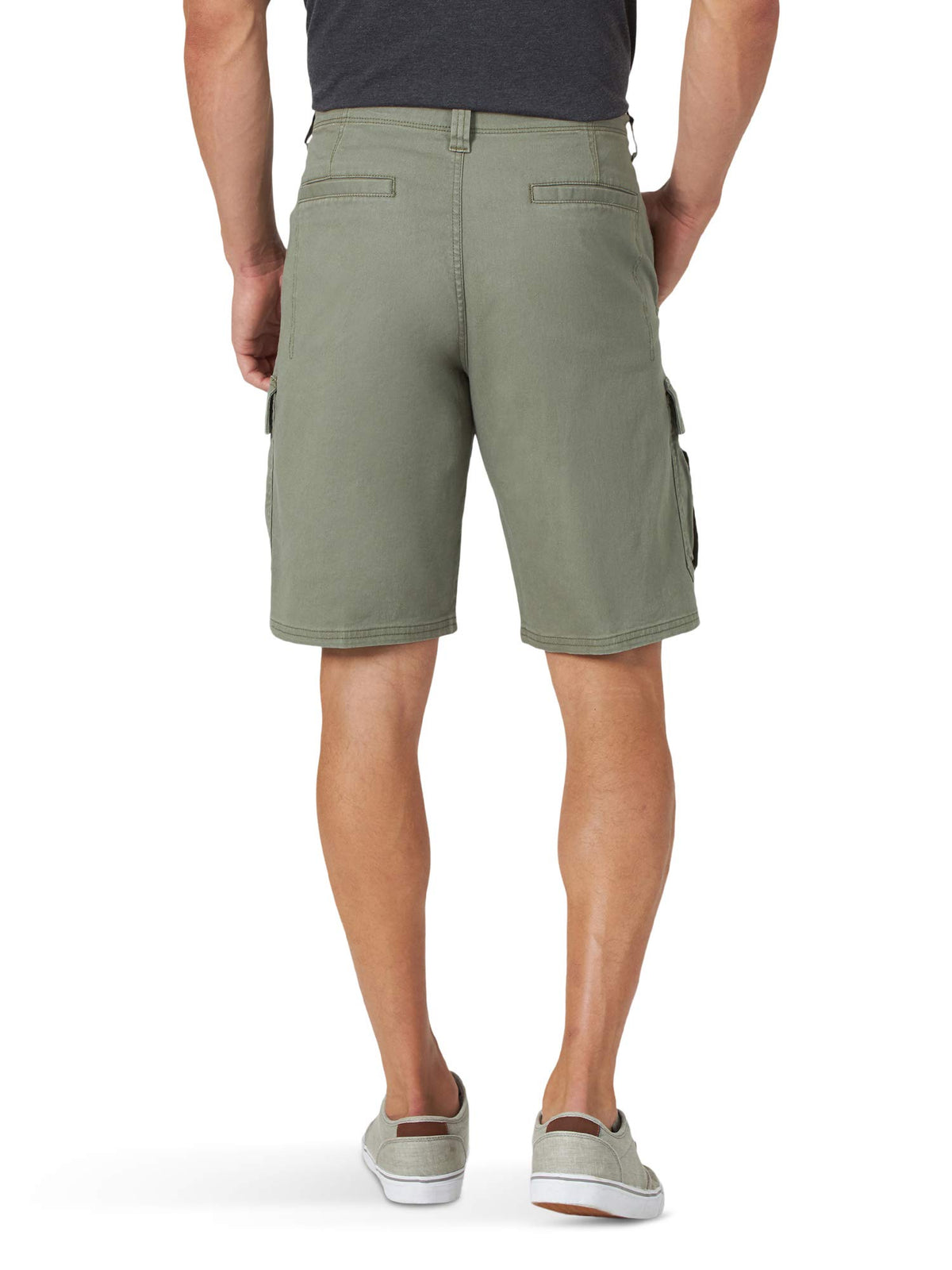 Wrangler Authentics Men's Classic Cargo Stretch Short, Dusty Olive, 38