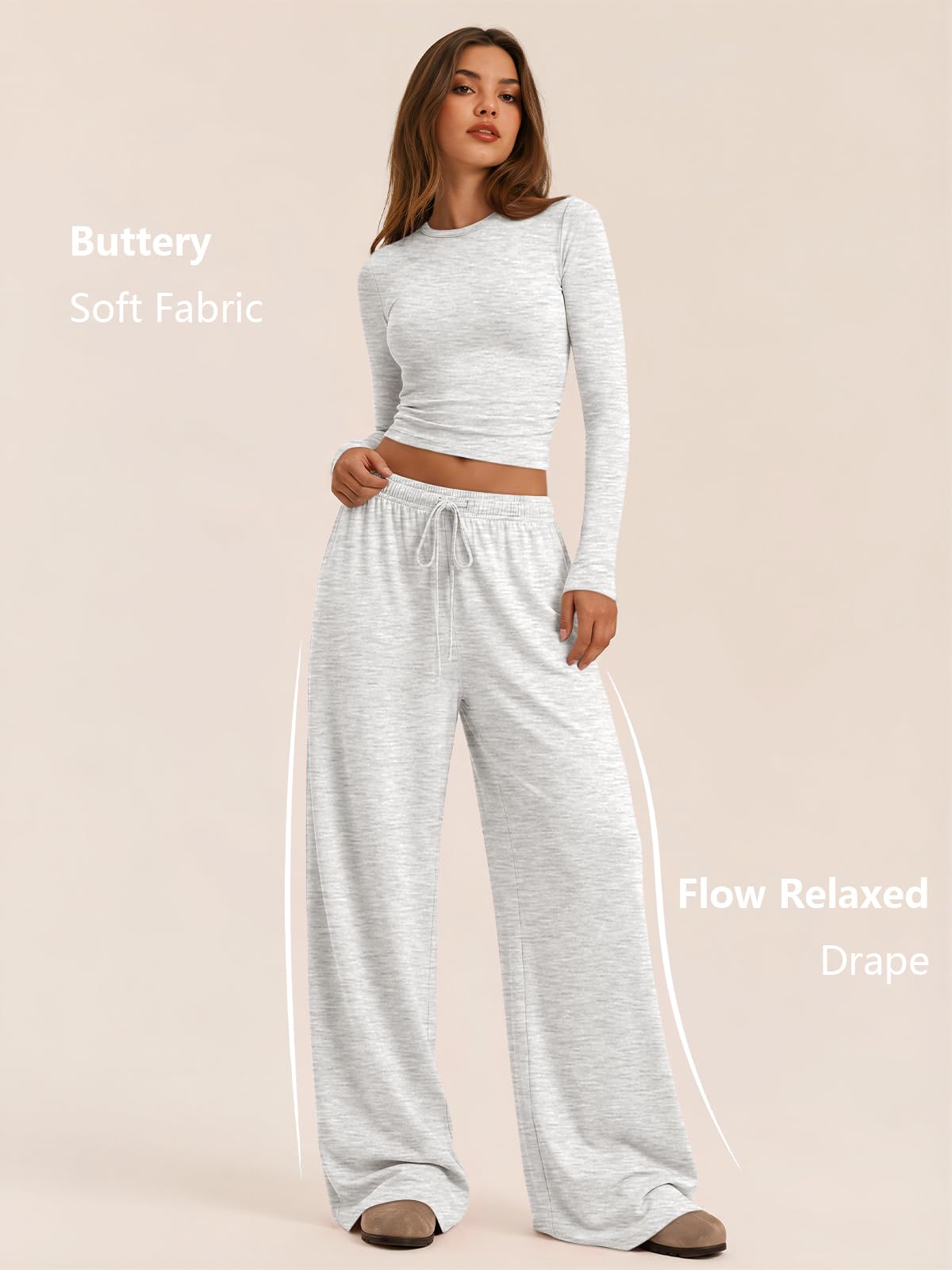 Trendy Queen Women's 2 Piece 2026 Fall Fashion Lounge Set with Pockets