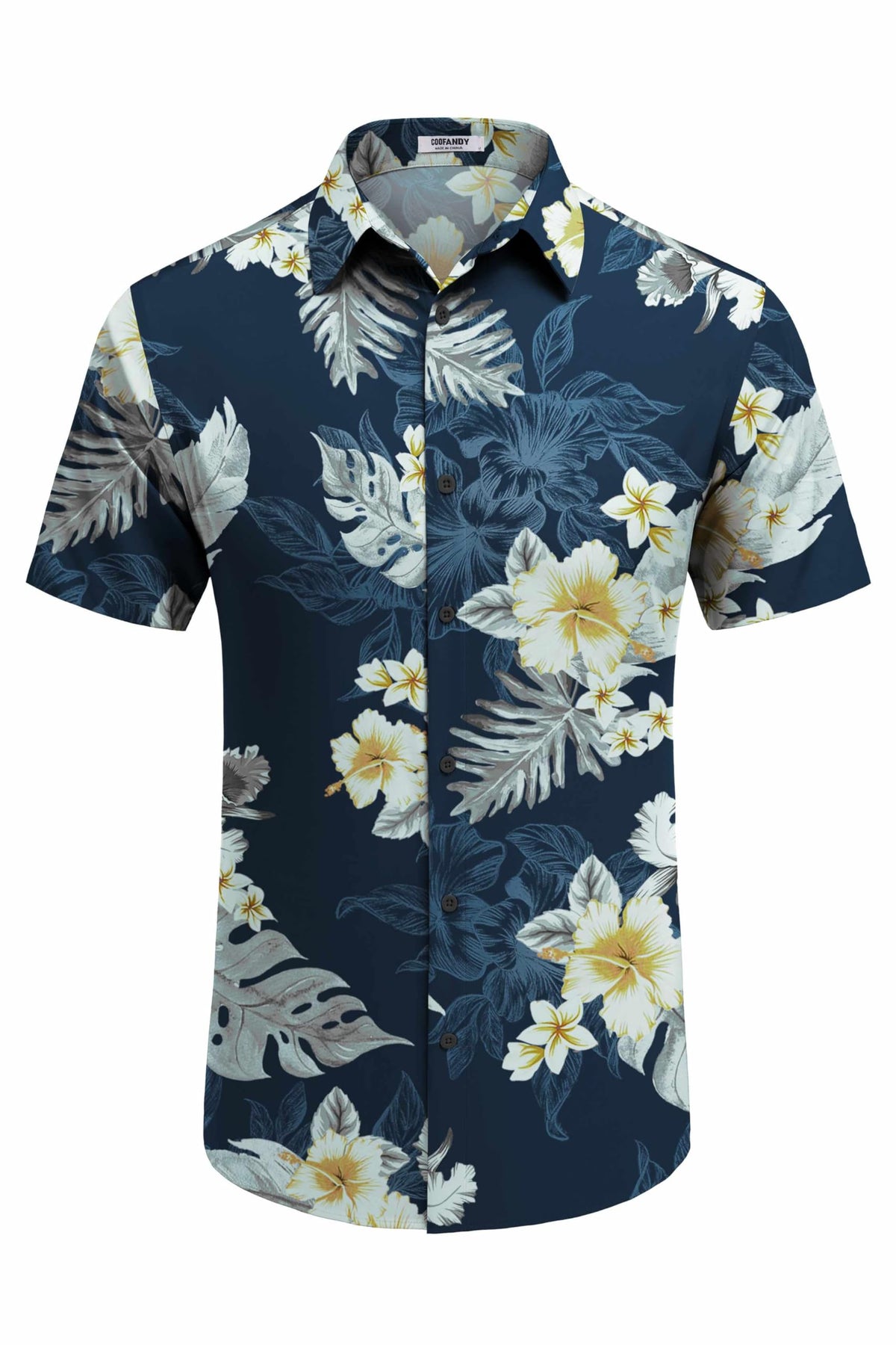 COOFANDY Hawaiian Shirt for Men Short Sleeve Button Up Shirts Mens Casual Summer Beach Wear