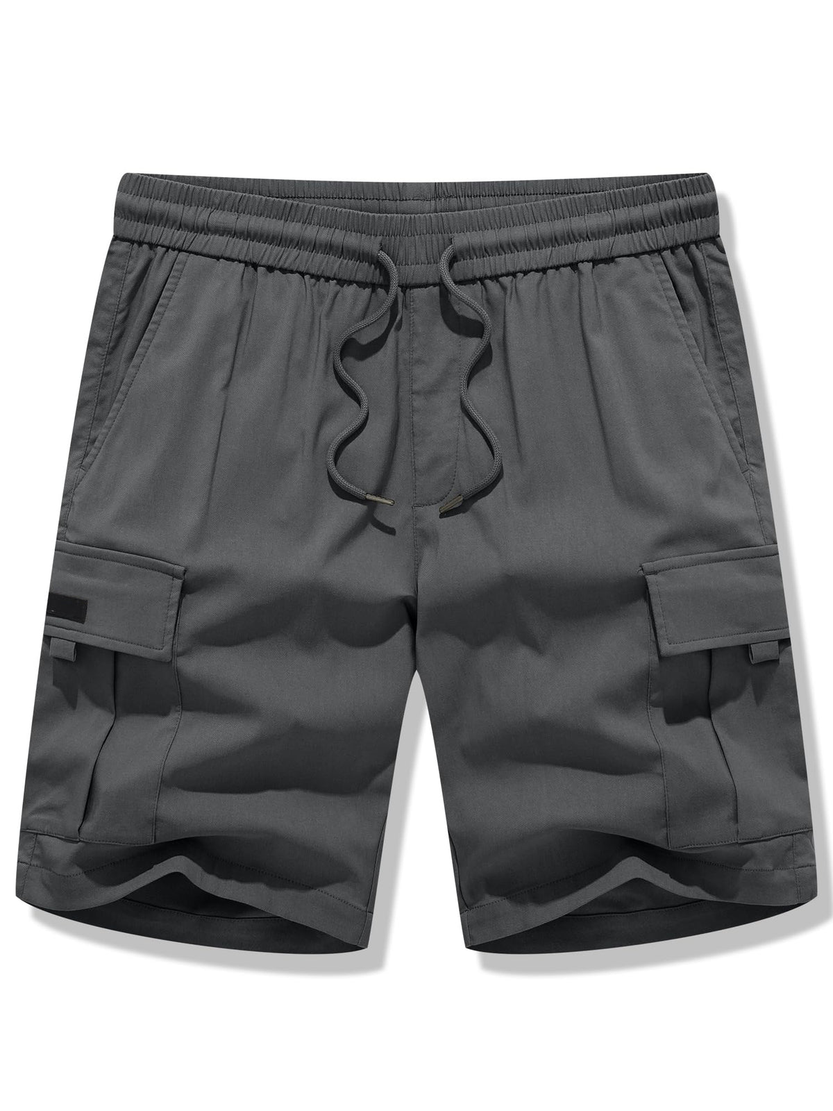 JMIERR Men Classic Black Cargo Shorts, XL, 02 Dark Grey