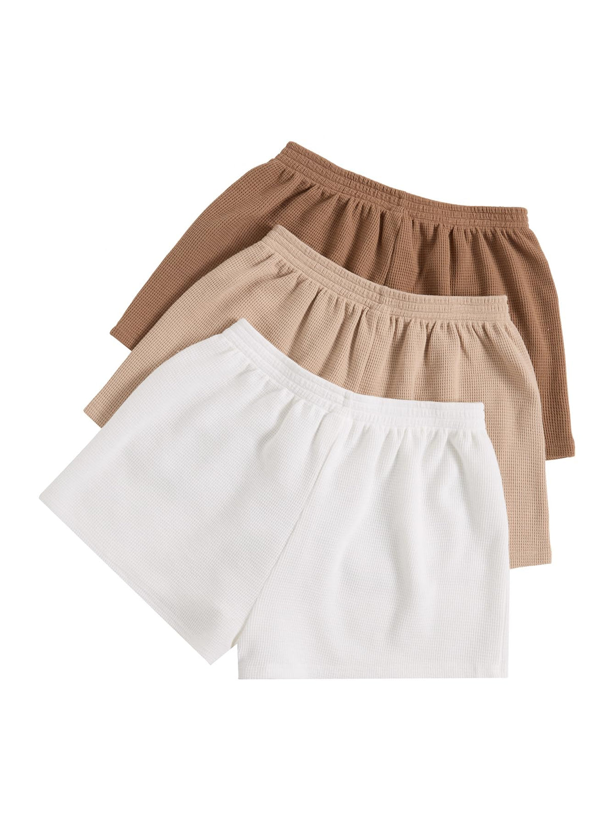 SOLY HUX Women's Summer Shorts 3 Packs Casual Comfy Shorts Sets