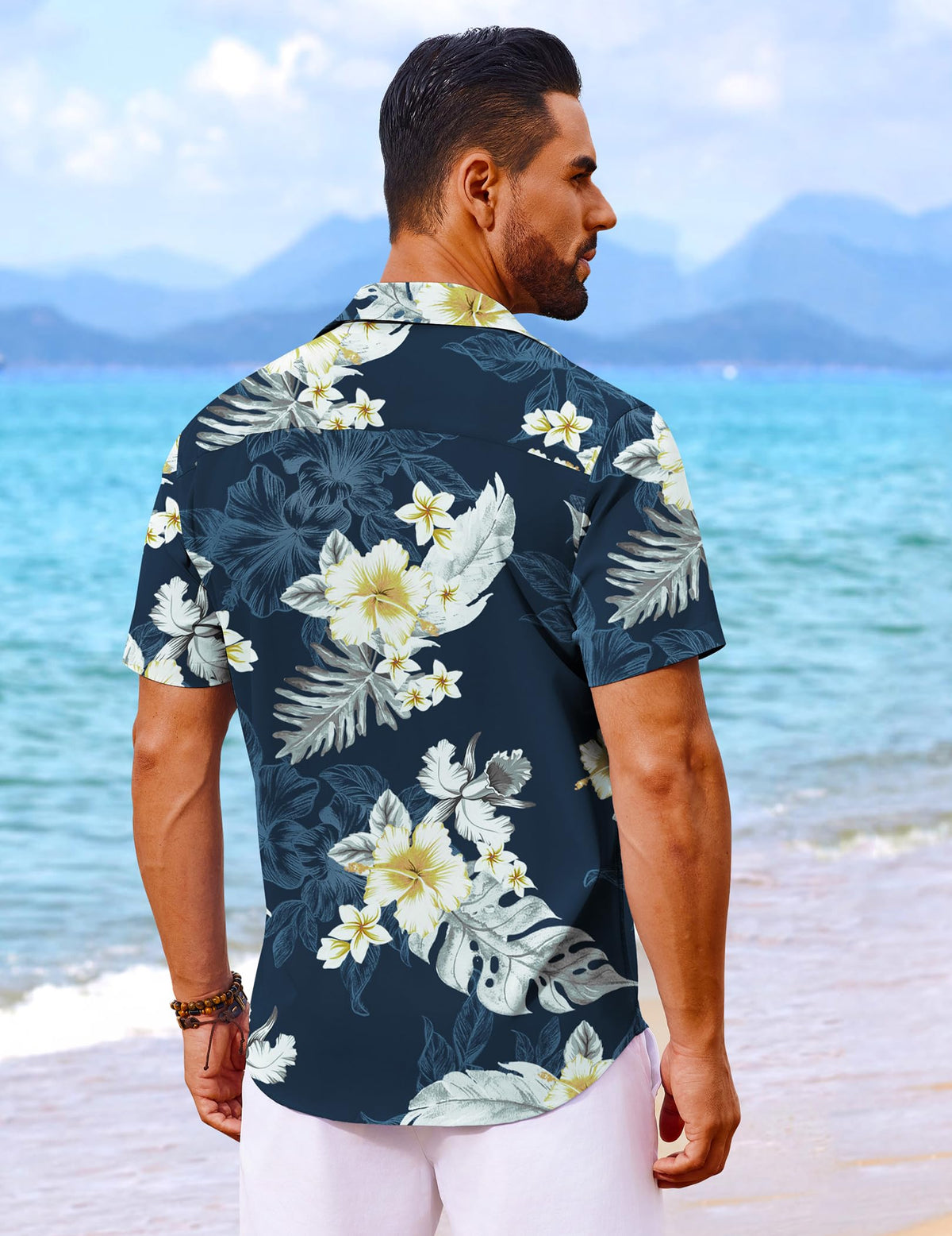 COOFANDY Hawaiian Shirt for Men Short Sleeve Button Up Shirts Mens Casual Summer Beach Wear